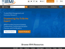 Tablet Screenshot of irmi.com